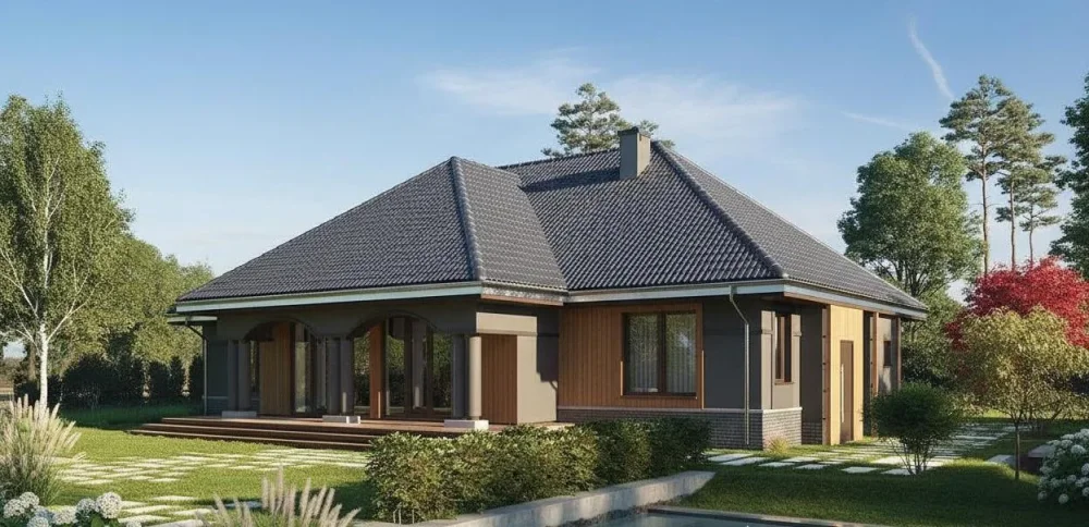 Проект Одноэтажный дом 19 на 20, 176 м2