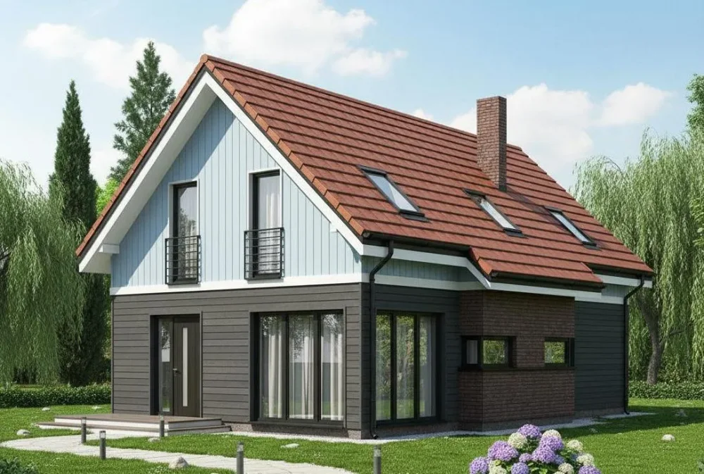 Проект Двухэтажный дом 8 на 17, 130 м2