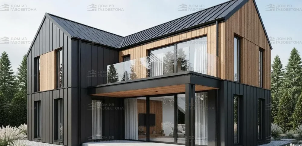 Проект Двухэтажный дом 20 на 12, 199 м2