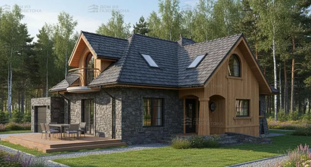 Проект Двухэтажный дом 14 на 12, 165 м2