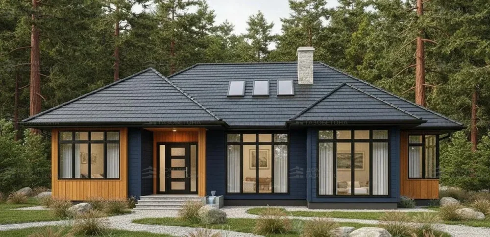 Проект Двухэтажный дом 12 на 12, 151 м2