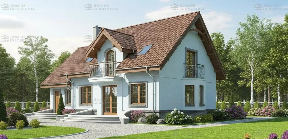 Проект Двухэтажный дом 15 на 10, 172 м2