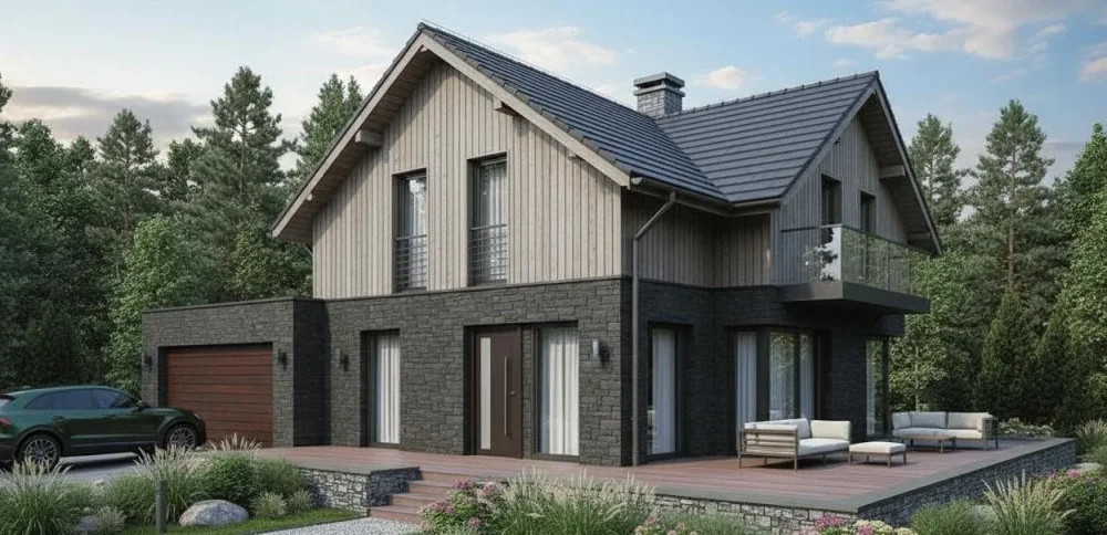 Проект Двухэтажный дом 18 на 11, 249 м2