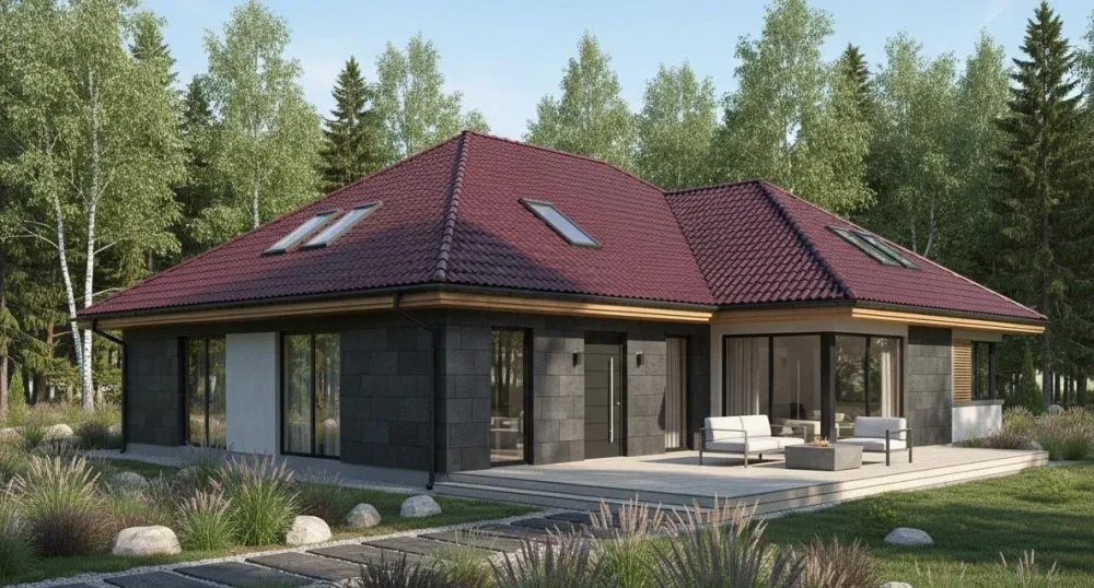 Проект Двухэтажный дом 15 на 18, 212 м2