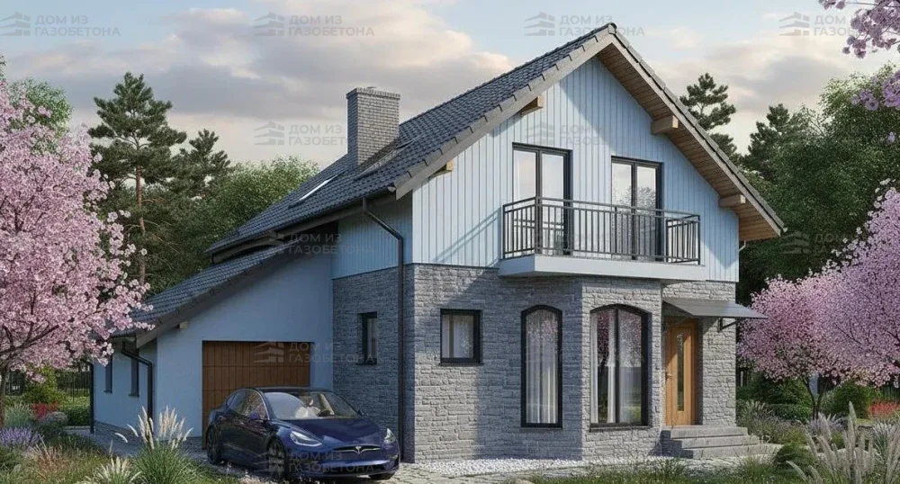 Проект Двухэтажный дом 11 на 12, 216 м2