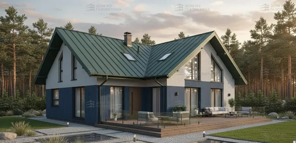 Проект Одноэтажный дом 12 на 19, 153 м2