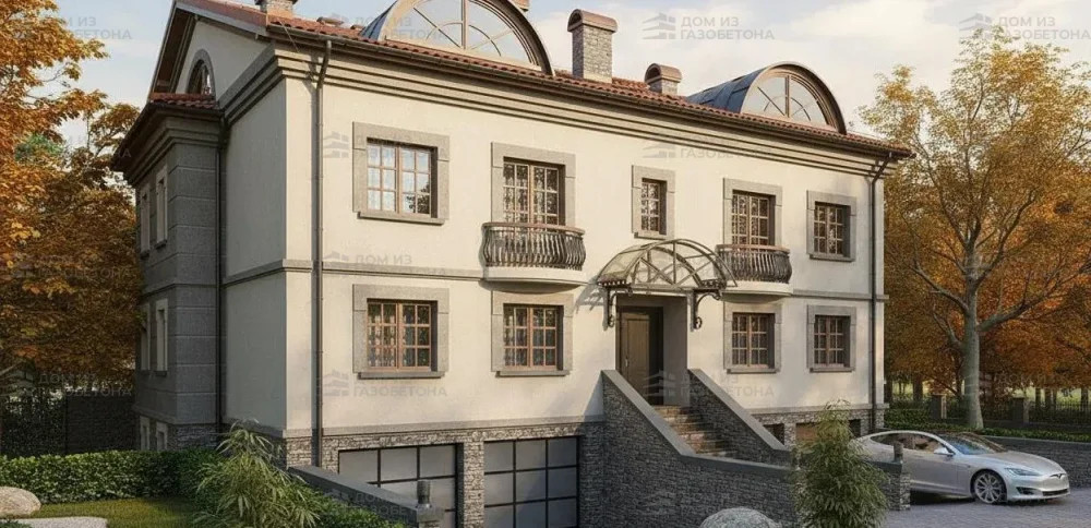 Проект Трёхэтажный дом 19 на 18, 386 м2