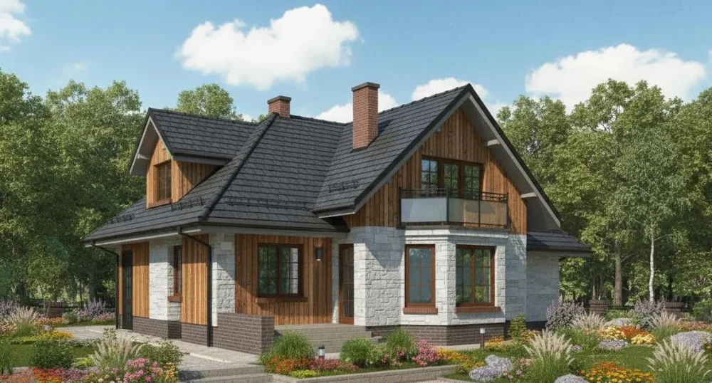 Проект Двухэтажный дом 14 на 13, 229 м2