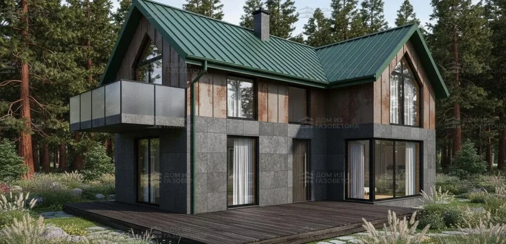 Проект Одноэтажный дом 15 на 12, 110 м2