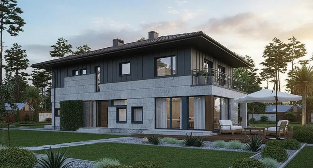 Проект Двухэтажный дом 10 на 18, 214 м2