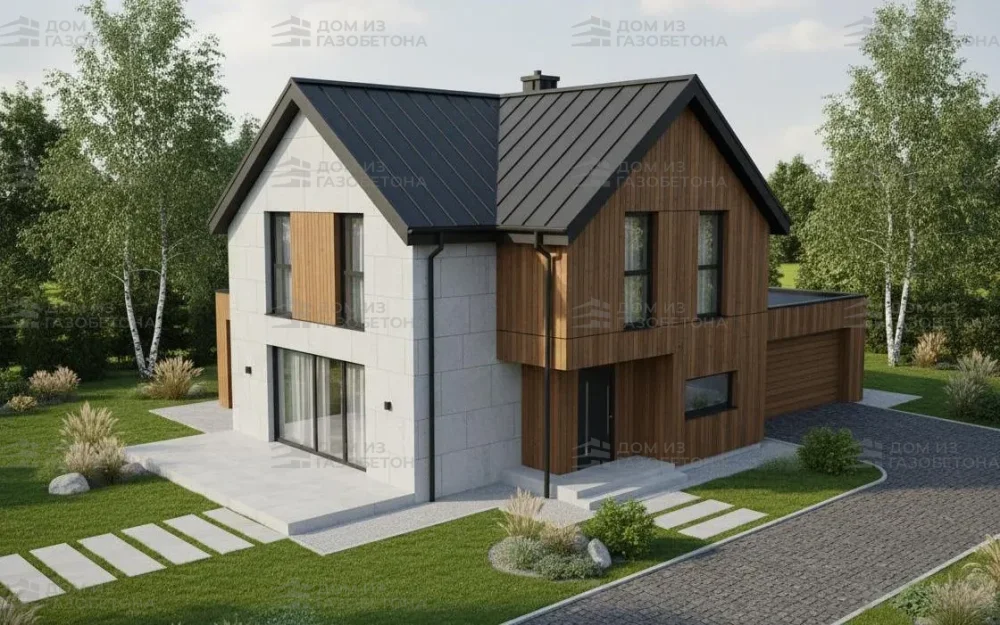 Проект Двухэтажный дом 18 на 10, 210 м2